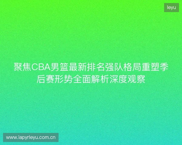 聚焦CBA男篮最新排名强队格局重塑季后赛形势全面解析深度观察